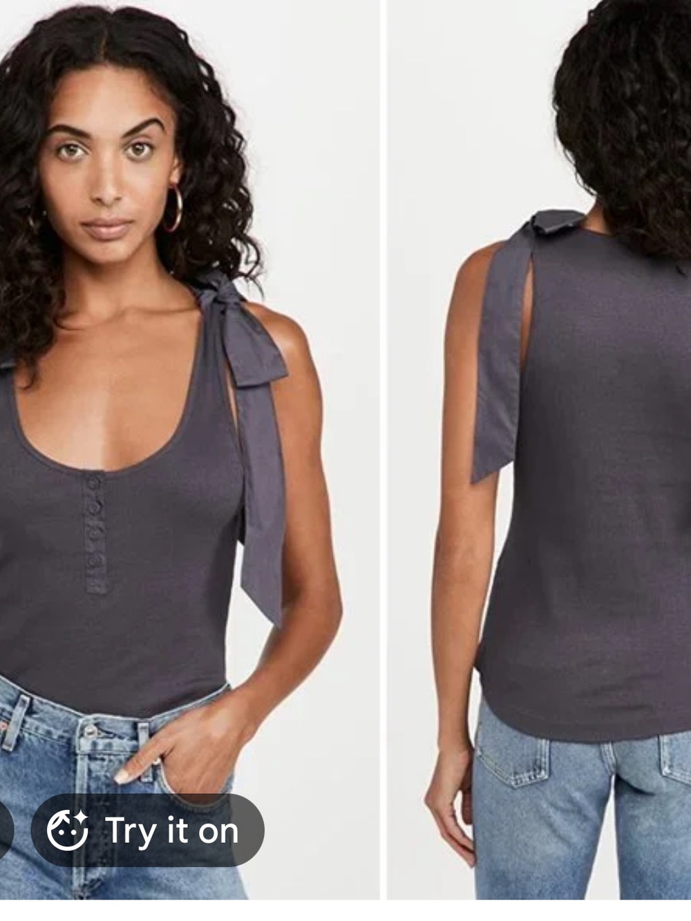 Ulla Johnson Jane Ribbed Tank Oatmeal